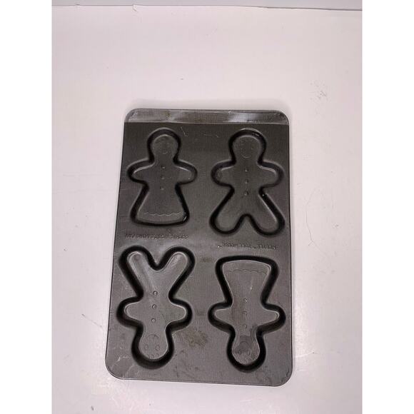 Nestle Toll House Cookie Kids Baking Pan Gingerbread Girl Boy 10x7" METAL - Picture 2 of 6